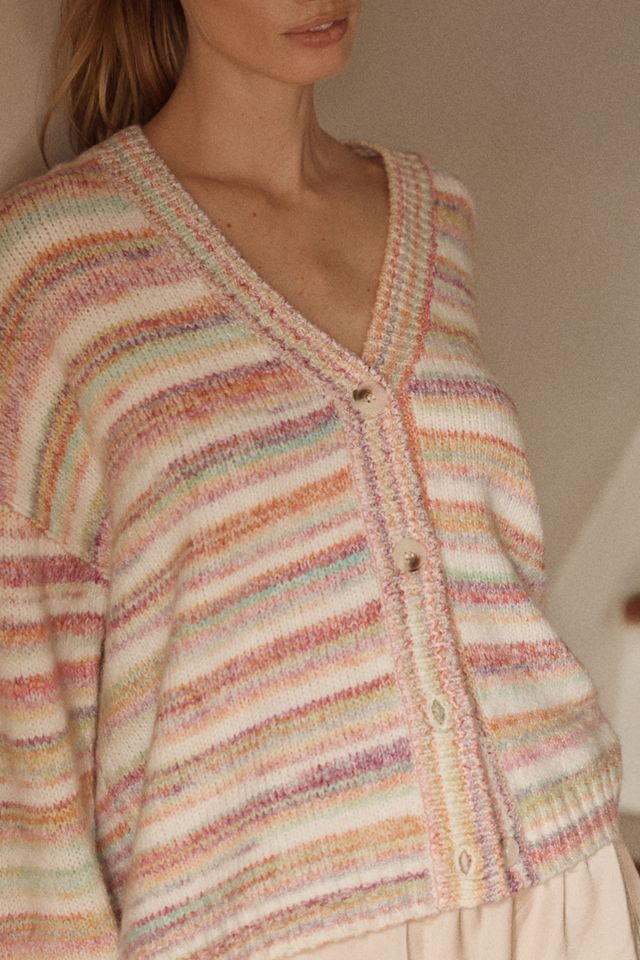 LyreBird Striped Slouchy Cardigan #1