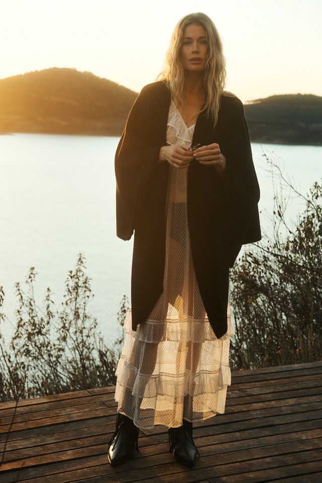By Anthropologie Ruffle Sheer Mesh Maxi Dress #5