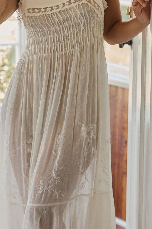 LyreBird Pleated Chiffon Midi Dress #9