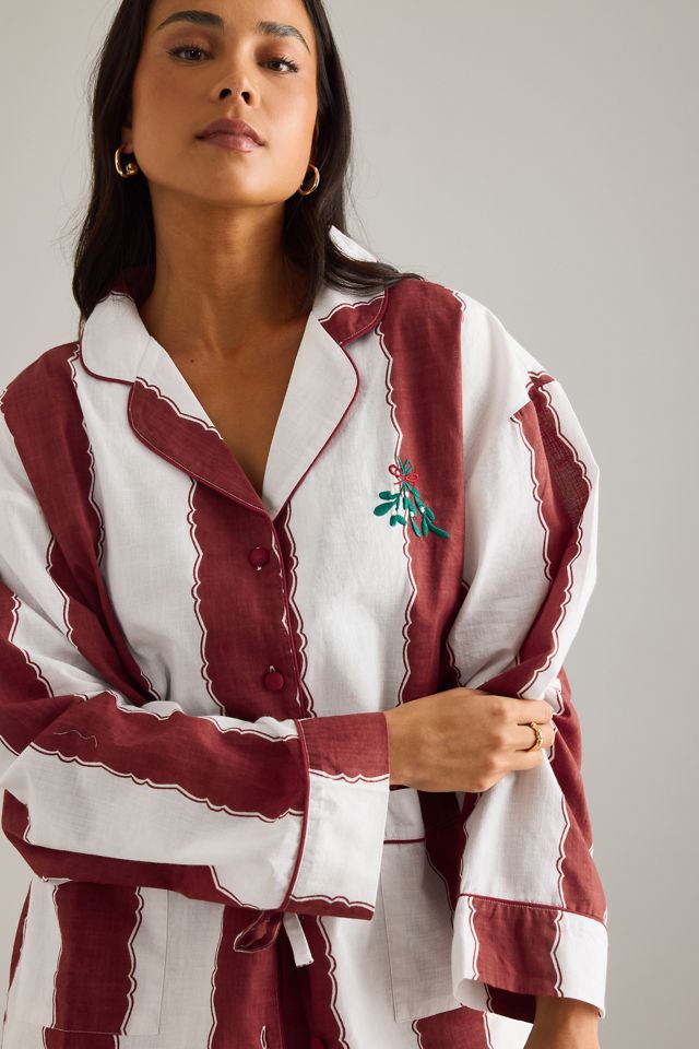 Set Pigiama Lungo a Righe Anna + Nina Merry Hangover #3