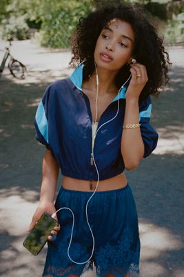Lyrebird Silky Lace Trim Flyaway Tank | Anthropologie