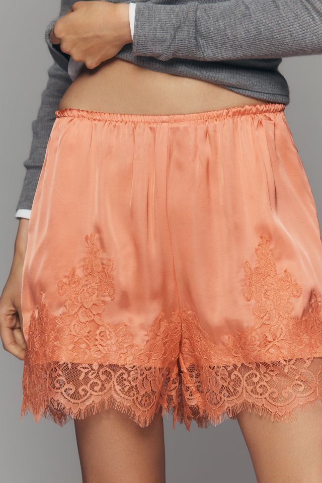 LyreBird Seiden-Shorts mit Spitzenbesatz #1