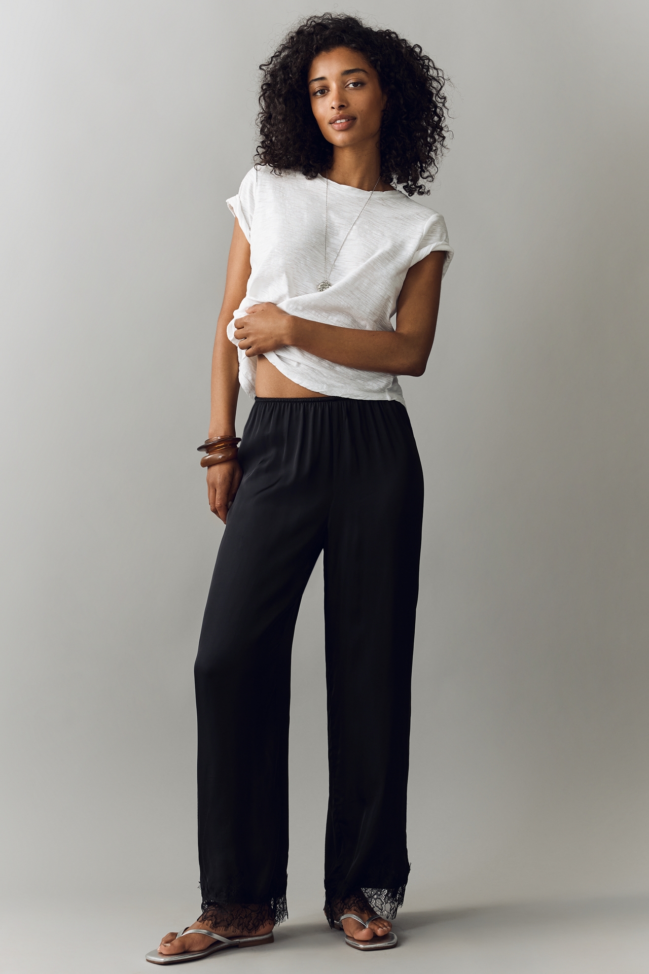 LyreBird Heirloom Lace Wide-Leg Pants