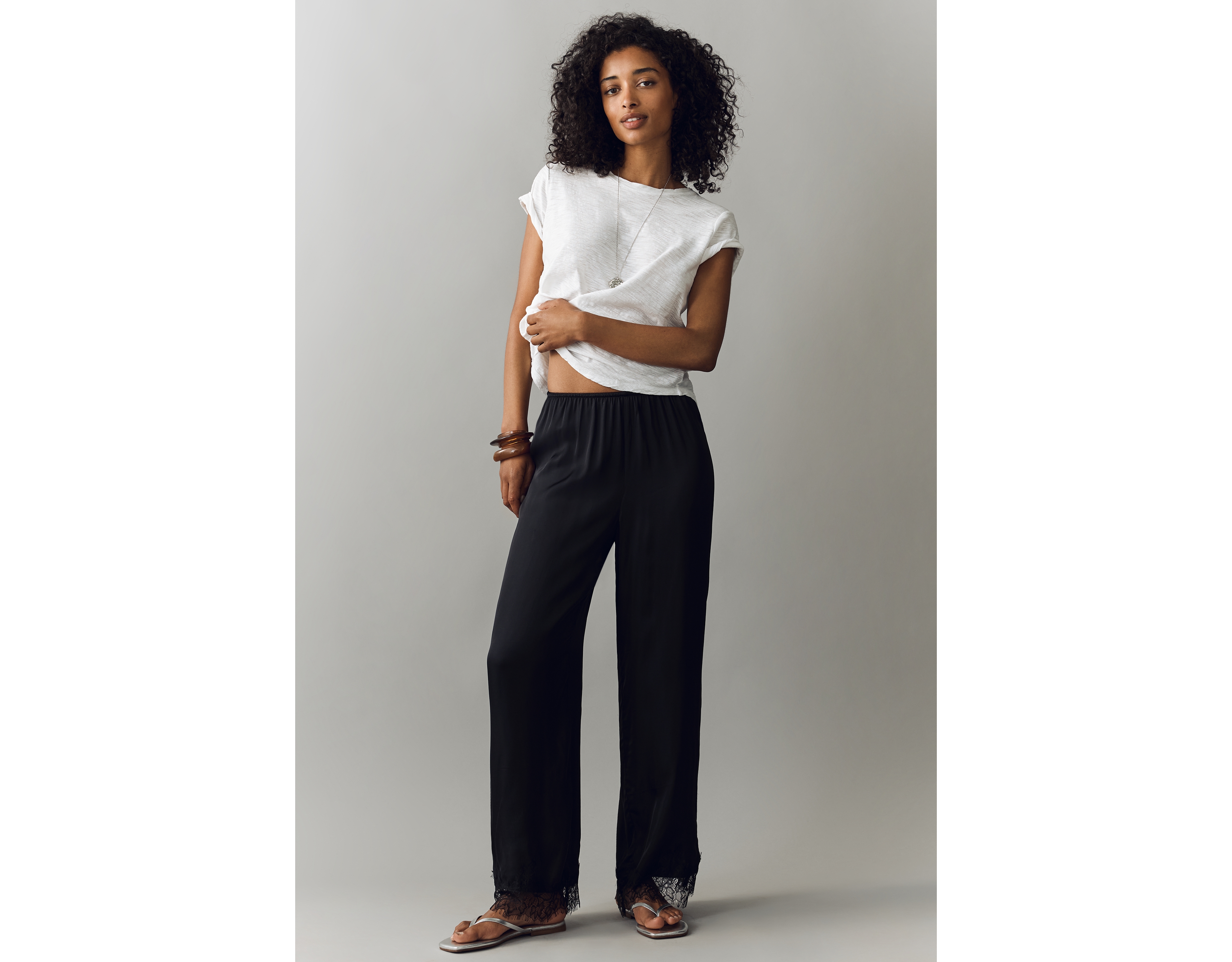 LyreBird Heirloom Lace Wide-Leg Pants