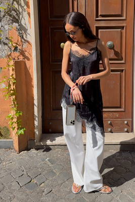 LyreBird Heirloom Lace Asymmetrical Camisole | Anthropologie