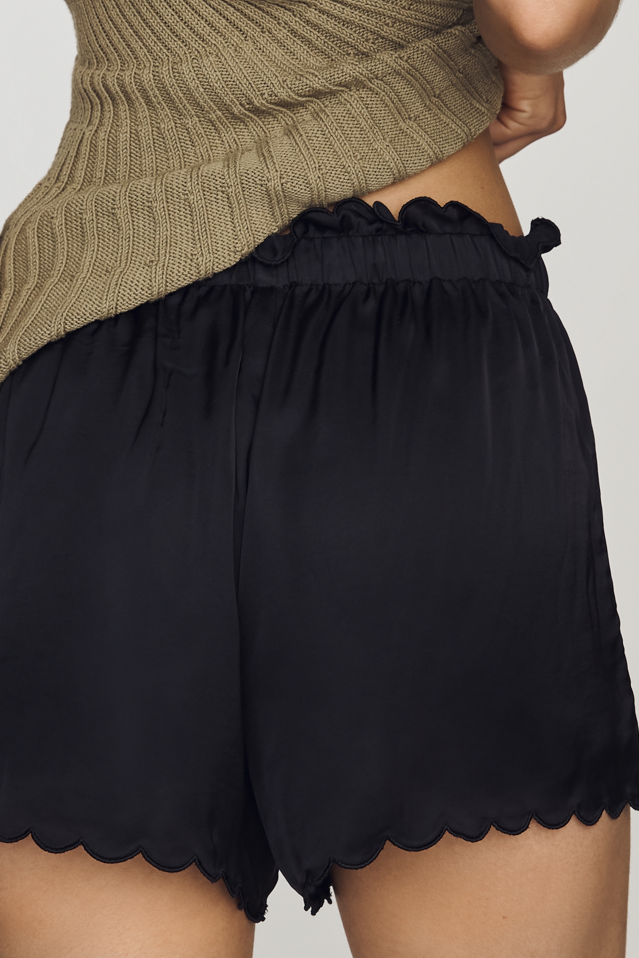 LyreBird Silky Scalloped Shorts