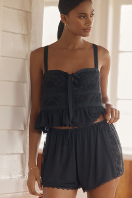 LyreBird ModaLuxe Lace Trim Shorts | Anthropologie