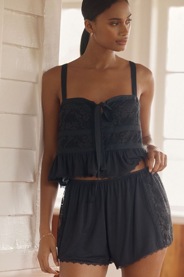 LyreBird ModaLuxe Lace Trim Shorts | Anthropologie