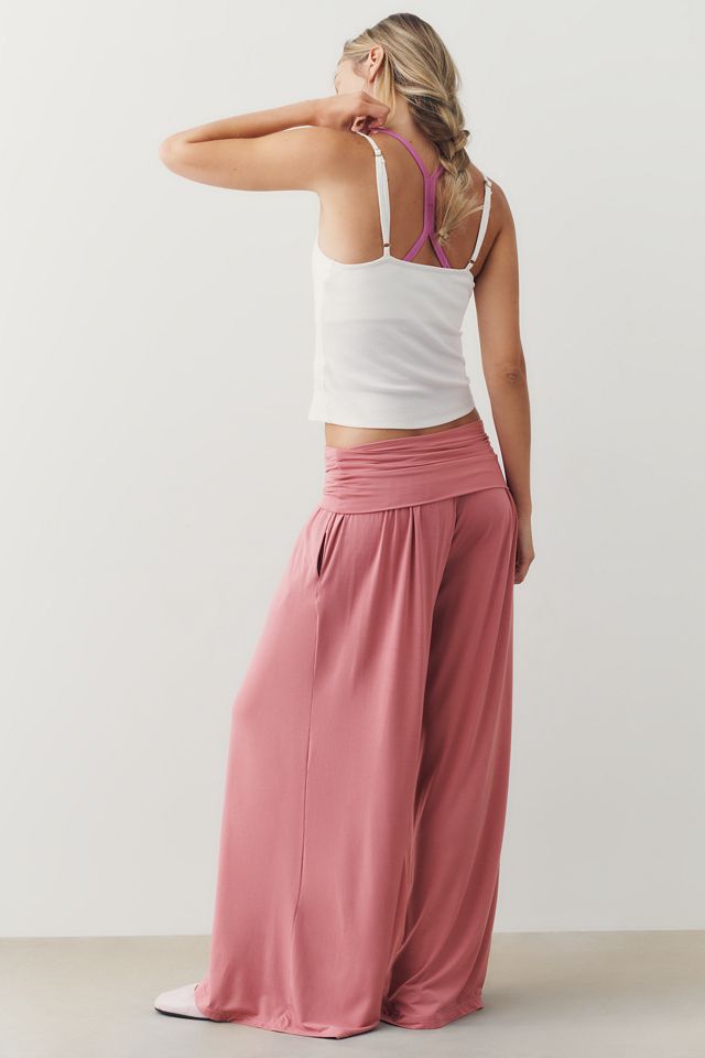 Pantalon large à taille repliée ModaLuxe LyreBird #2