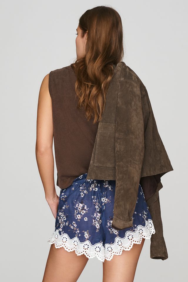 Shorts Skater in Cotone con Bordo in Pizzo LyreBird #3