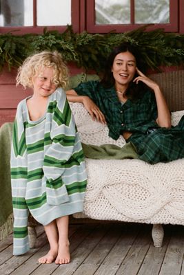 LyreBird Cotton Modal Flannel Pajama Top