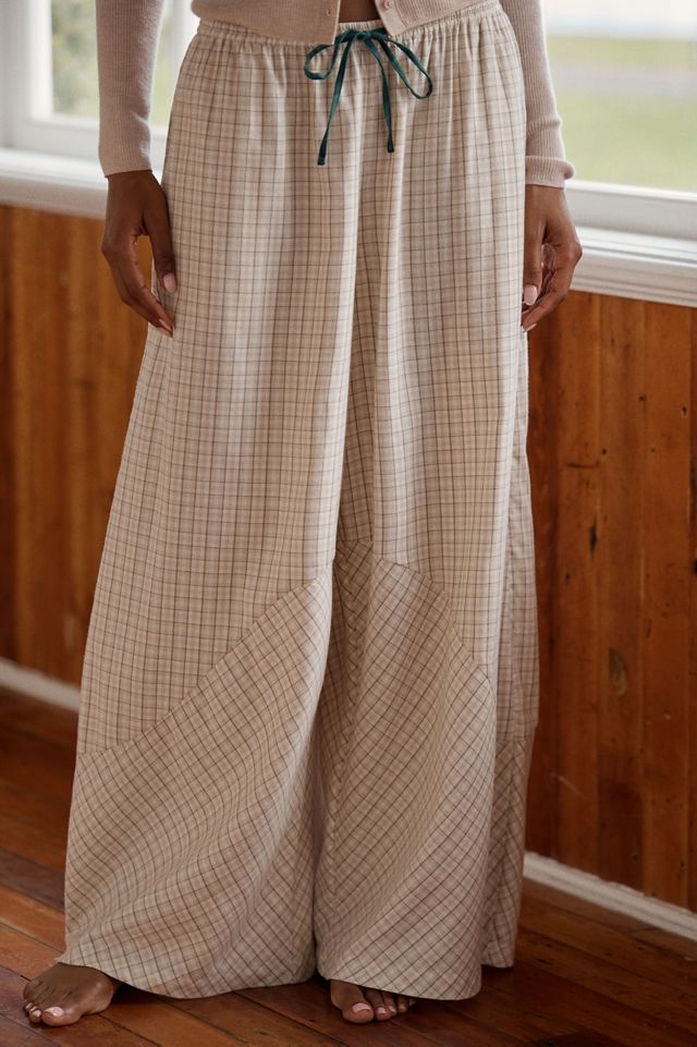 LyreBird Dramatic Barrel Flannel Trousers #1