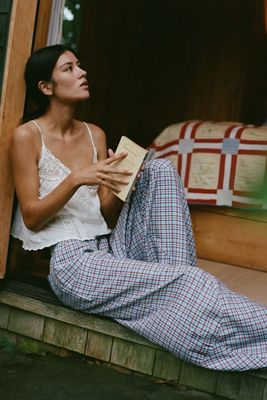 LyreBird Dramatic Barrel Flannel Trousers