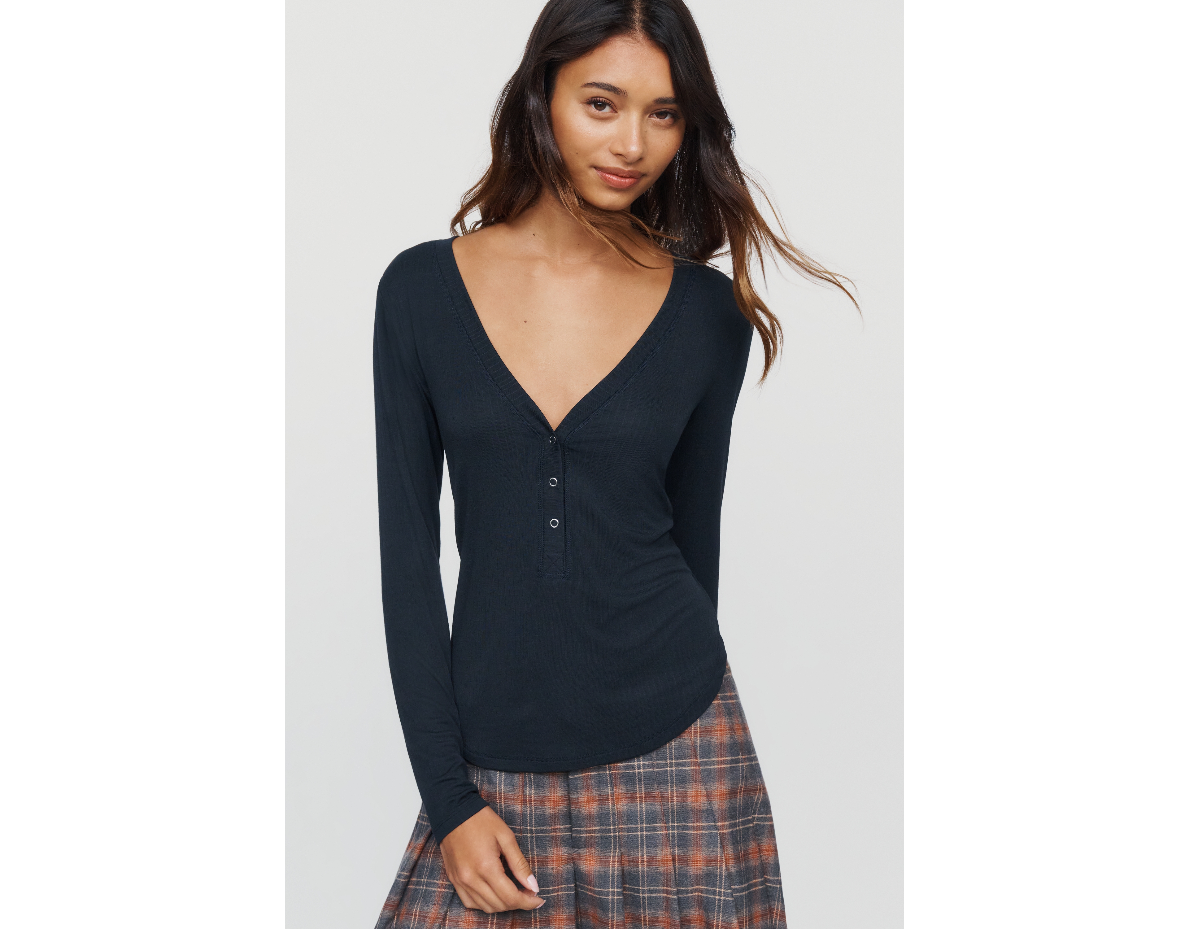 LyreBird Henley Long Sleeve Top
