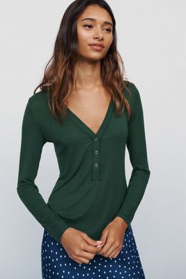 LyreBird Henley Long-Sleeve Top
