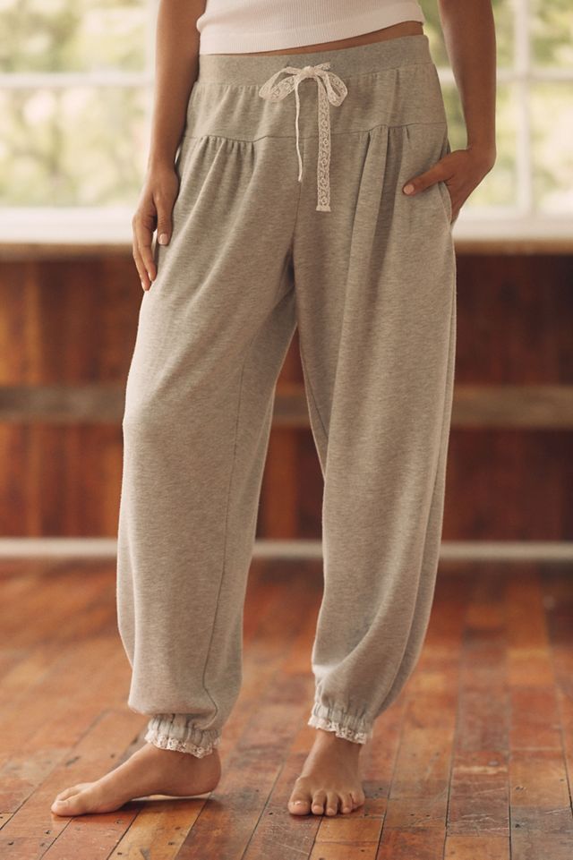 LyreBird Lace-Trim Sweatpants #1