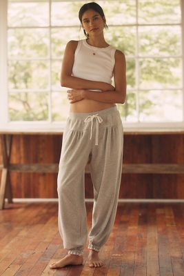 LyreBird Lace-Trim Sweatpants