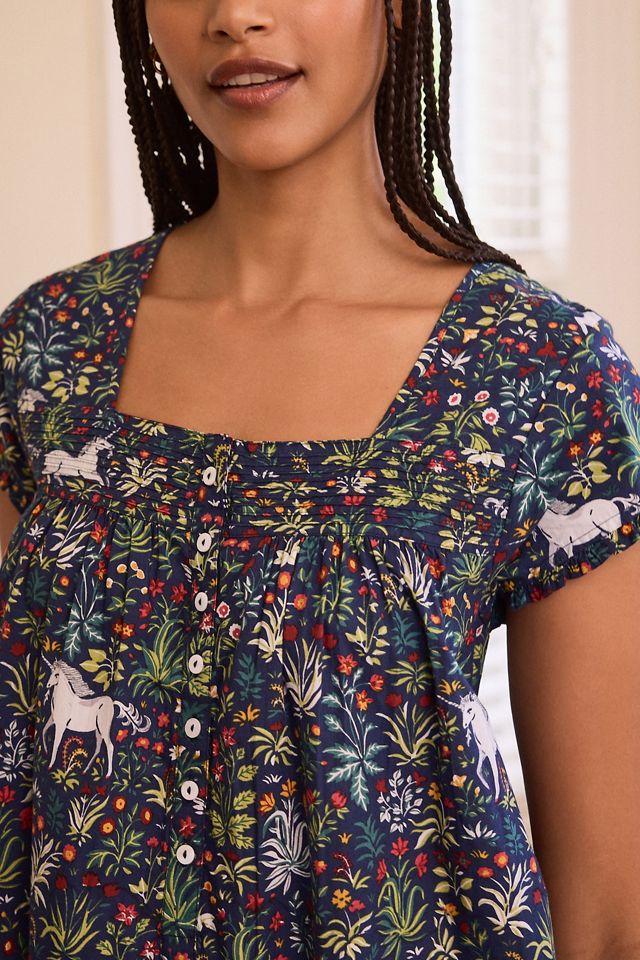Printfresh Unicorn Pintuck Pajama Dress #2