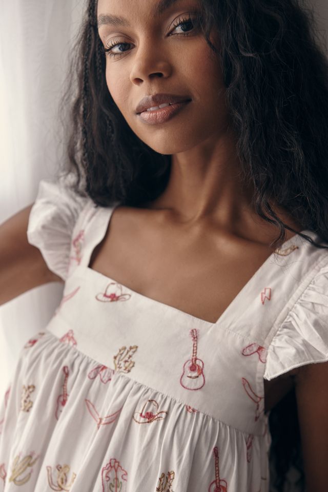 Printfresh Embroidered Nightgown #1