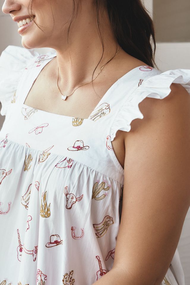Printfresh Embroidered Nightgown #6