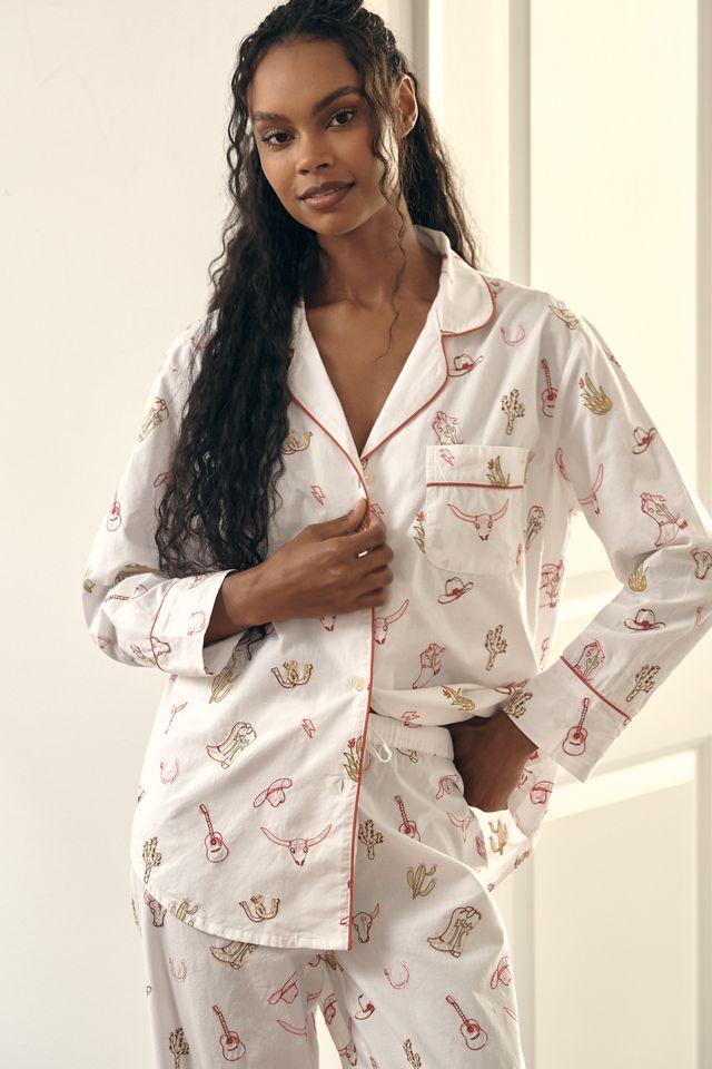 オーガニックコットン素材☆Farm Fresh Embroidered Pajama Set Farm Fresh Embroidered Pajama Set | Anthropologie