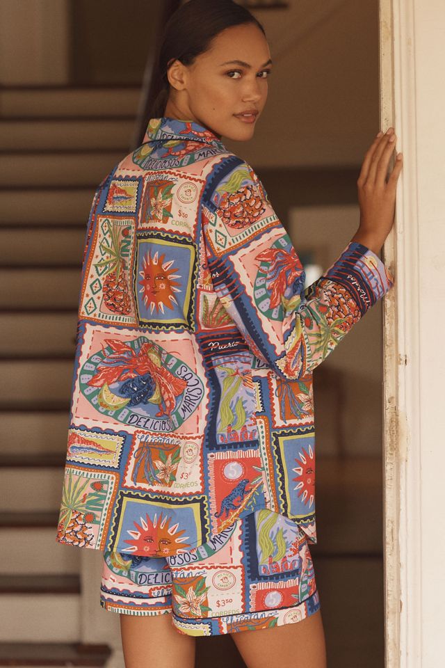 Printfresh Colorful Coast Short-Sleeve Pajama Set #2