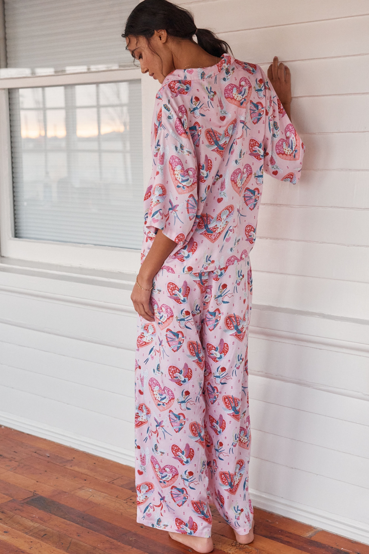 Printfresh Swooning Sparrows Wildest Dreams Pajama Set