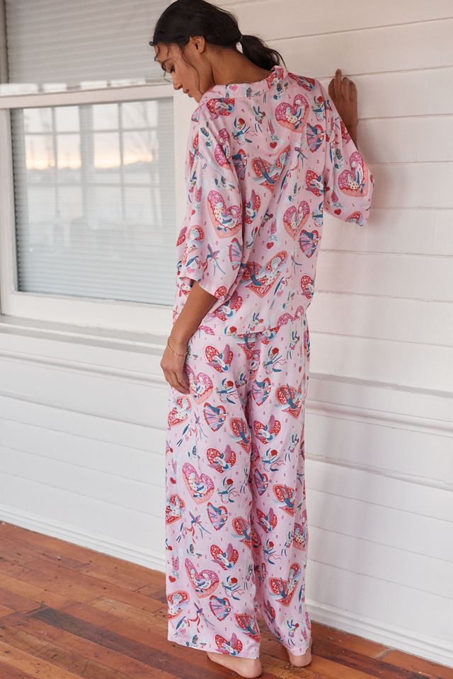 Printfresh Swooning Sparrows Wildest Dreams Pajama Set | Anthropologie