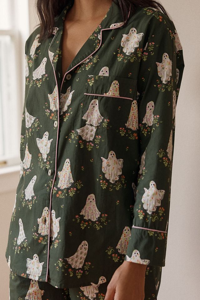 Printfresh Garden Ghosts 100% Cotton Pajama Set #1