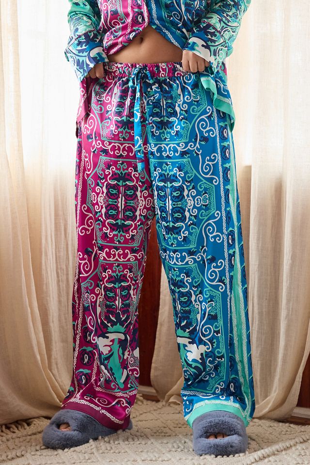 By Anthropologie Silky Printed Pajama Pants Anthropologie