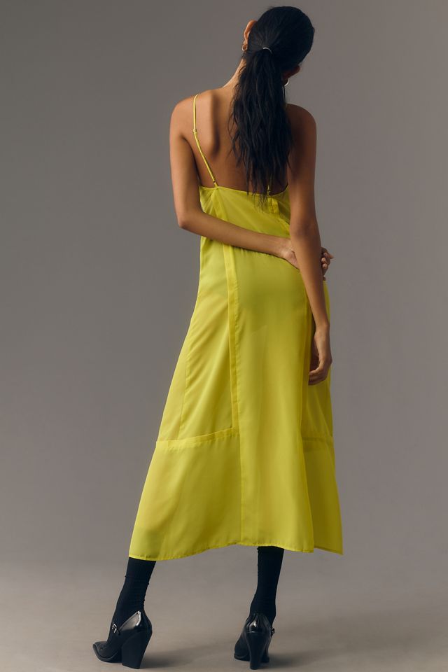 By Anthropologie Sheer Paneled Midi Dress #4