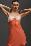 By Anthropologie Silky Lace Slip Dress