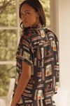 By Anthropologie Silky Patterned Top