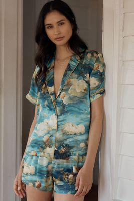 Lyrebird Neela Pajama Top in LB Silky