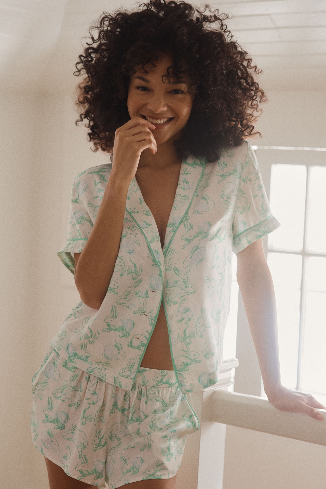 Lyrebird Silky Pajama Top
