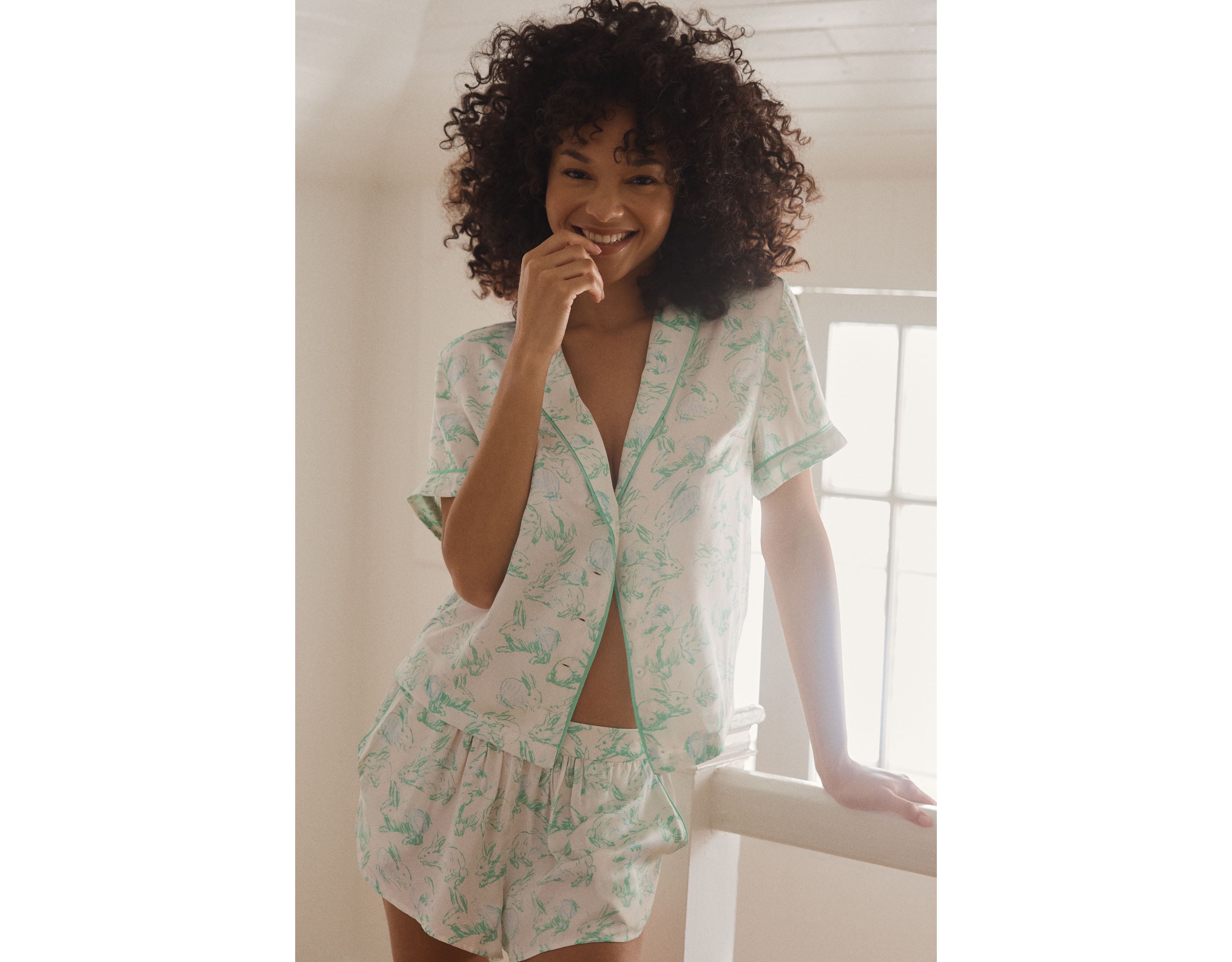 Lyrebird Neela Pajama Top in Silky