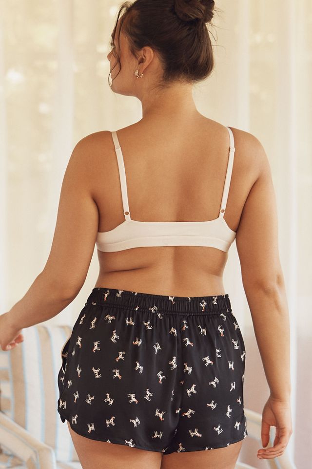 By Anthropologie Silky Patterned Pajama Shorts #5