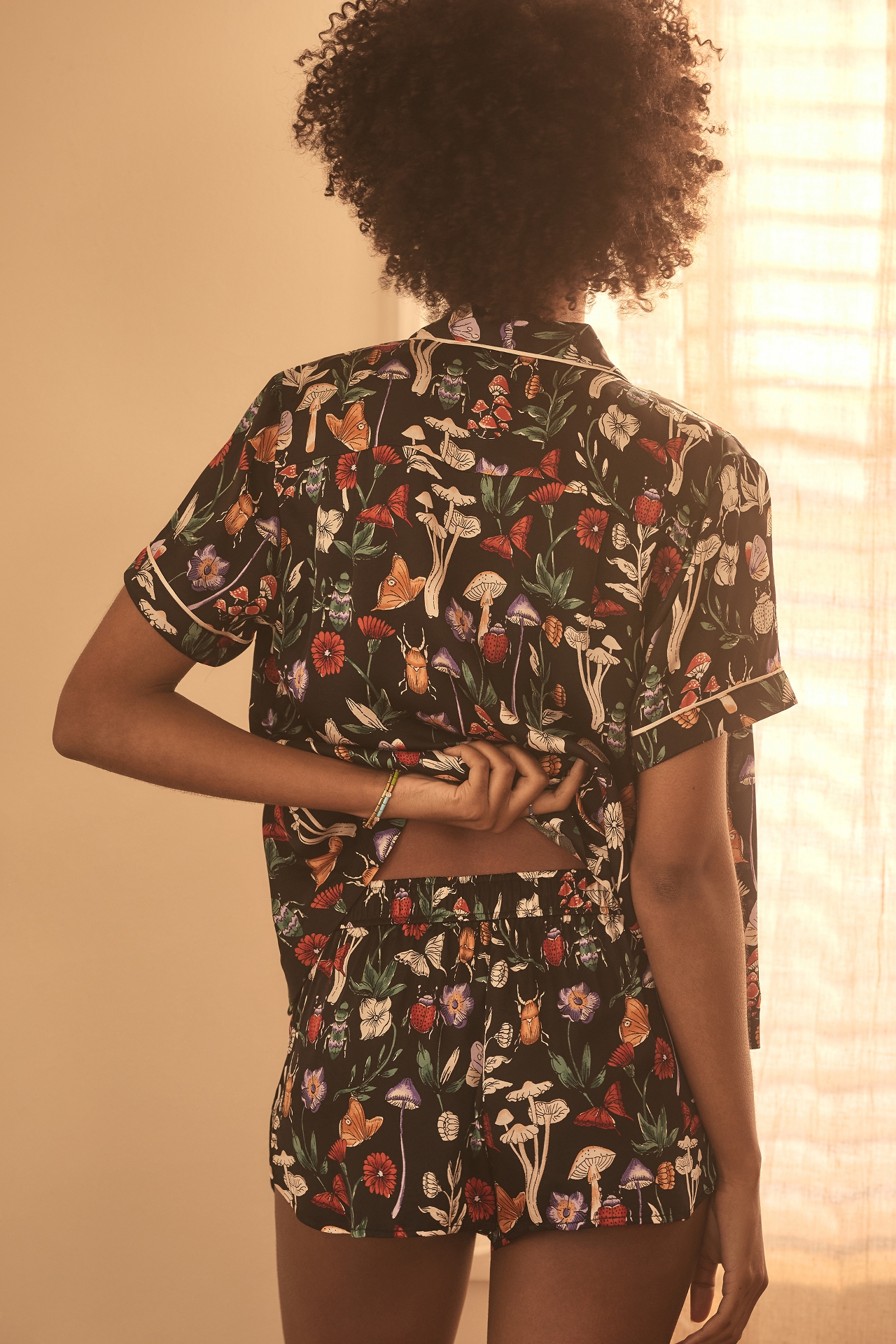 The LyreBird Silky Pajama Shorts