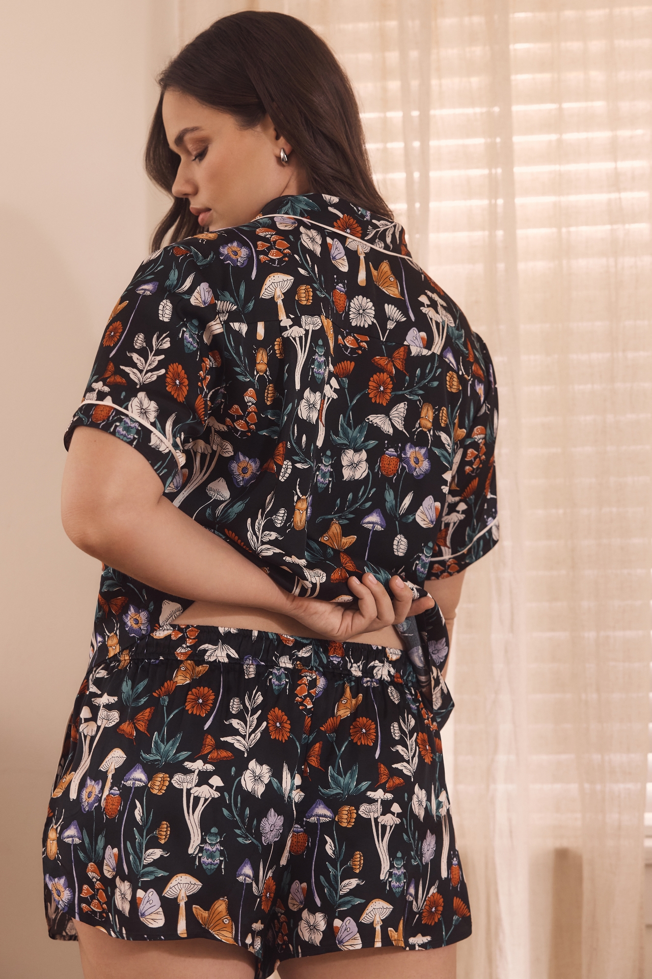 The LyreBird Silky Pajama Shorts