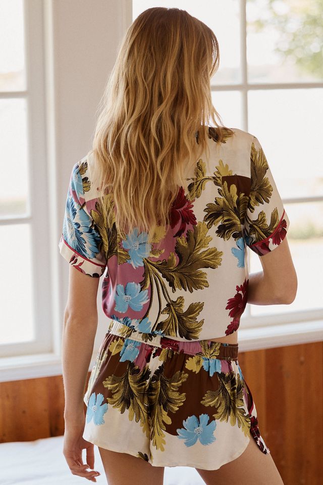 By Anthropologie Silky Patterned Pyjama Shorts #2