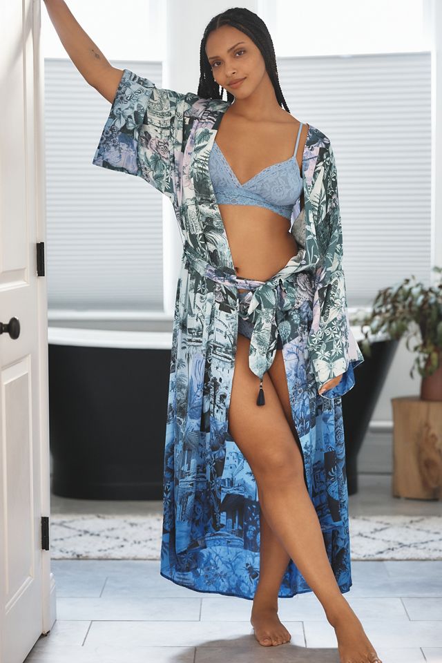 By Anthropologie Silky Robe #3