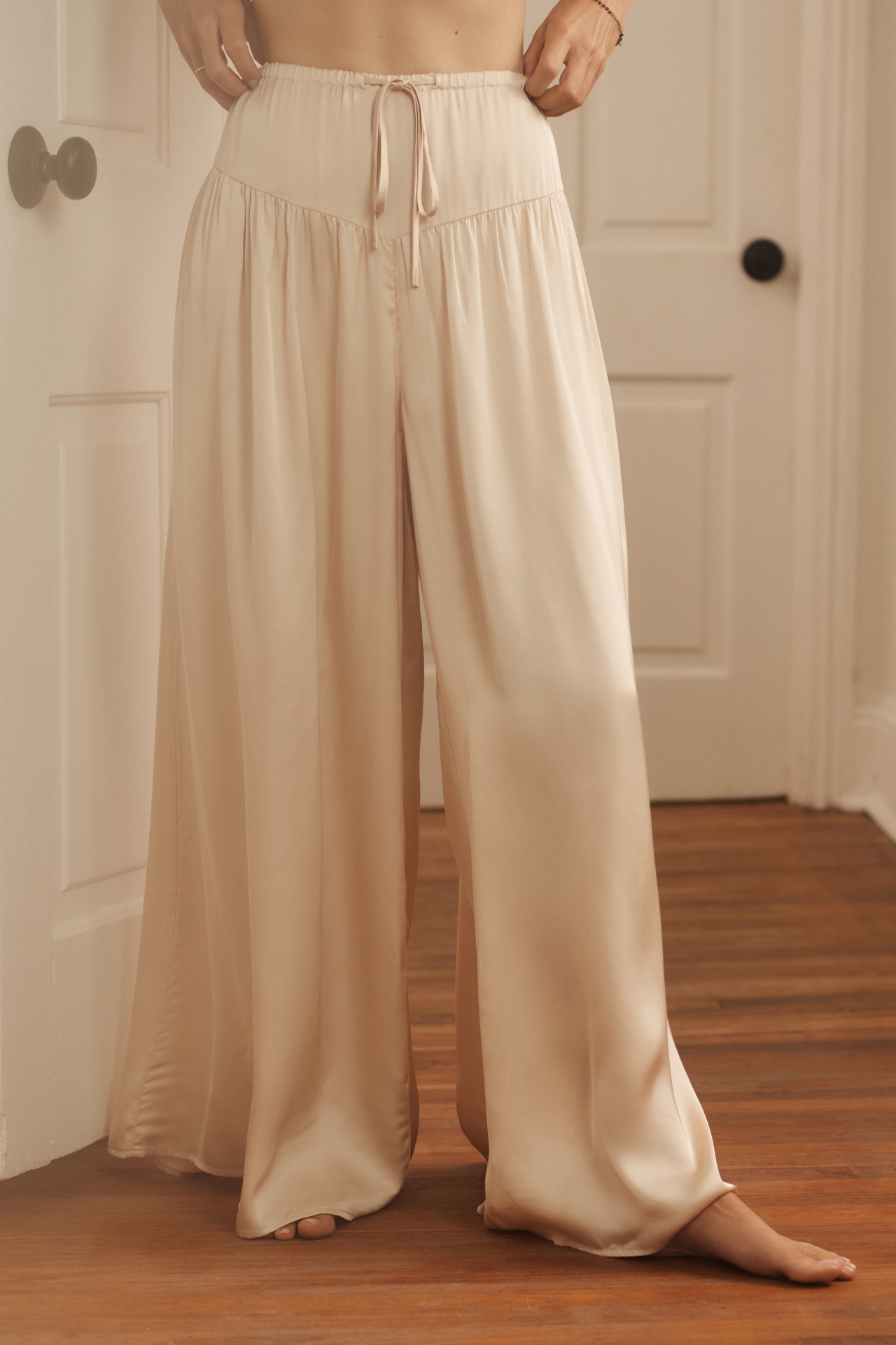 By Anthropologie Basque-Waist Pajama Pants