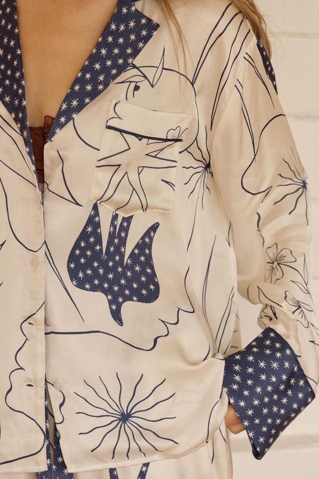Lyrebird Neela Oversized Pajama Shirt in LB Silky #2
