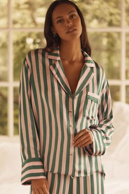 The LyreBird Silky Oversized Pajama Shirt