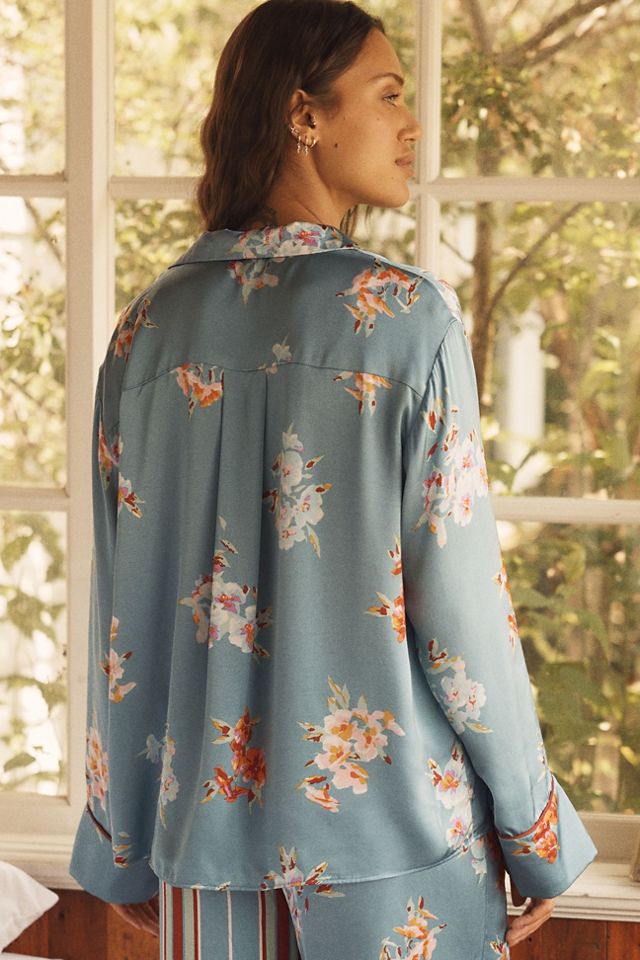 The LyreBird Silky Oversized Pajama Shirt #1