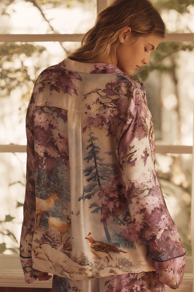 By Anthropologie Oversized Button-Front Pyjama Shirt #2