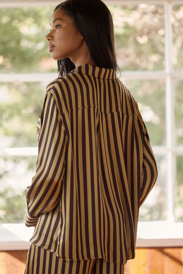 LyreBird Neela Oversized Pajama Shirt in LB Silky #2