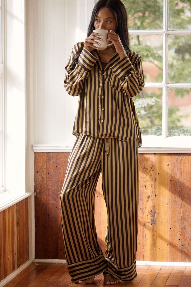 LyreBird Neela Oversized Pajama Shirt in LB Silky #3