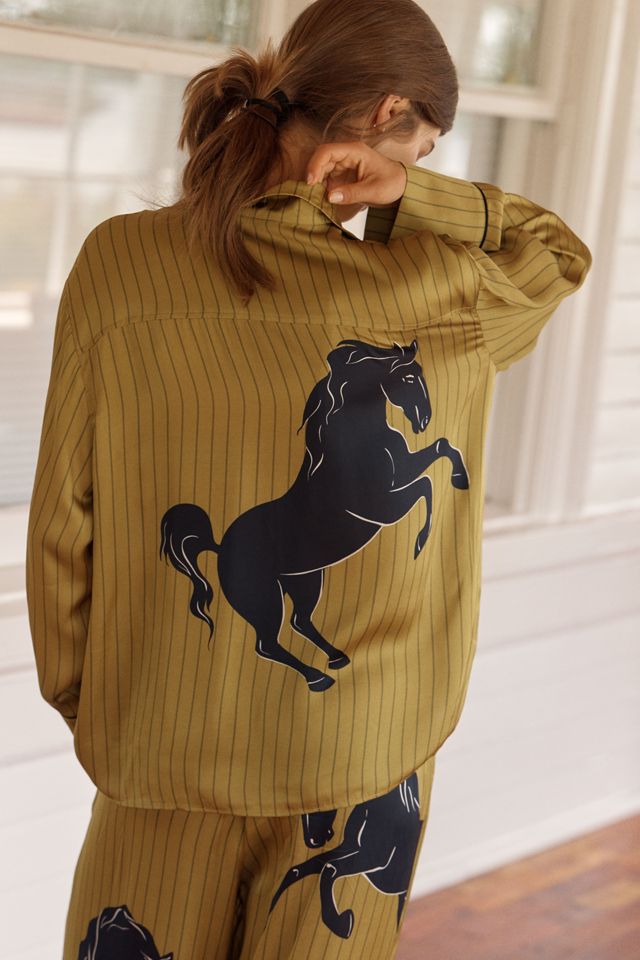 By Anthropologie Oversized Button-Front Pyjama Shirt #2