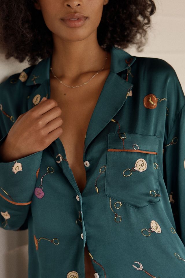By Anthropologie Oversized Button-Front Pyjama Shirt #2